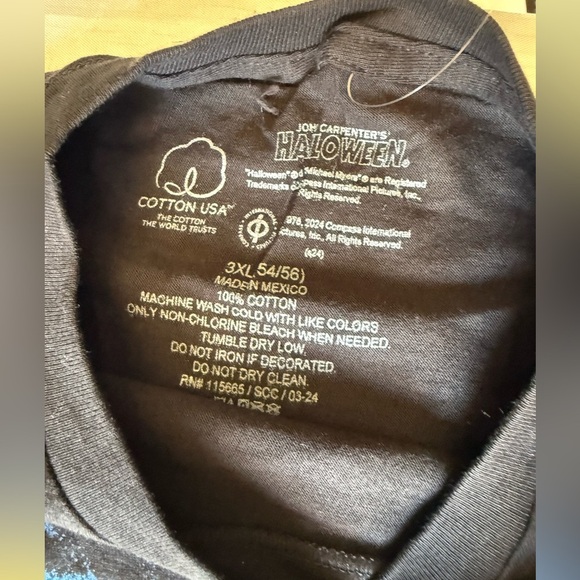 Halloween Michael Myers Adult Mens L Black T Shirt Horror Movie Tee NWT - Picture 9 of 12